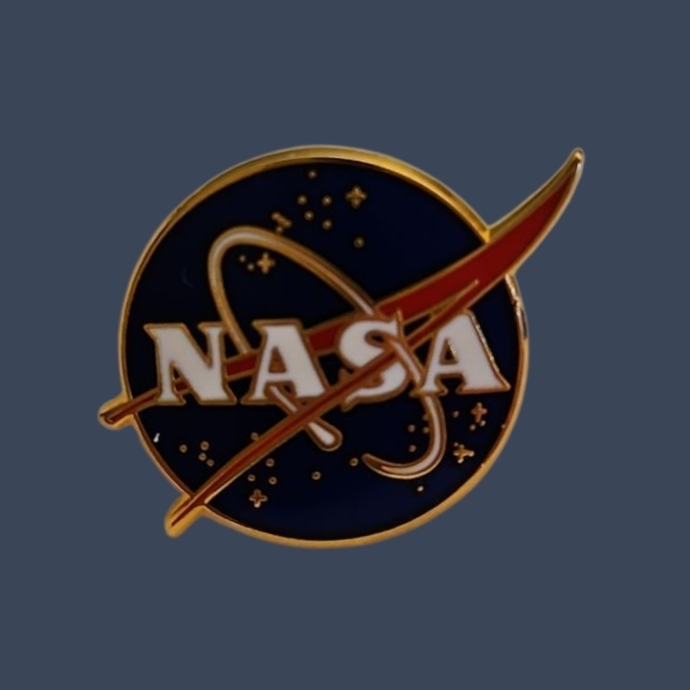 3/$30 NASA Vector Logo Enamel Lapel Hat Pin